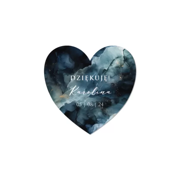 Naklejka Serce - Niebieskie Euforie | RoyalDekor