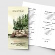 Leśne menu weselne stojące